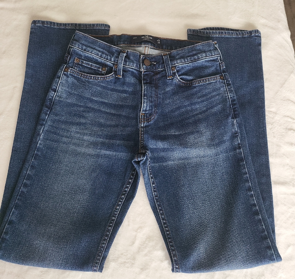 Hollister Men's Epic Flex Blue Straight Jeans